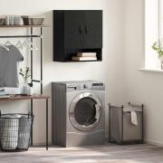 vidaXL Väggmonterat skåp Svart Ek 60 x 31 x 70 cm Konstruerat trä