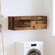 vidaXL Väggskåp Gammalt trä 100 x 36.5 x 35 cm Konstruerat trä