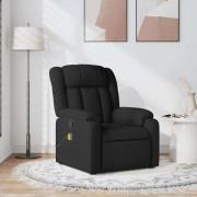 vidaXL Massagefåtölj svart tyg