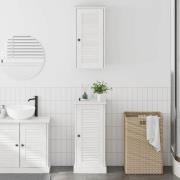vidaXL Badrumsmöbelset med hylla VIGO 2 pcs antikvit 37 x 34 x 80 cm
