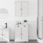 vidaXL Badrumsmöbelset 2 pcs Brun 67,5 x 34 x 80 cm Massiv furu