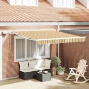 vidaXL Utfällbar markis med Flerfärgsdesign 300 x 250 cm tyg