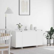 vidaXL Sideboard Vit 135 x 41 x 69 cm Konstruerat trä