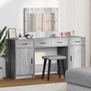vidaXL Smyckebord med låda 3 pcs Grå 40 x 41 x 75 cm Konstruerat trä