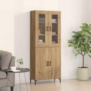 vidaXL Skåp 2 pcs artisan ek 69.5 x 34 x 180 cm Konstruerat trä