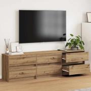 vidaXL TV-skåp Brun 181 x 34 x 50 cm