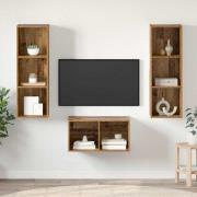 vidaXL TV-bänkset Gammalt trä 37 x 37 x 107 cm Konstruerat trä