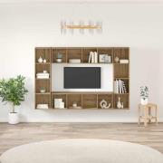 vidaXL TV-skåp 4 pcs Brun 37 x 37 x 142.5 cm Konstruerat trä