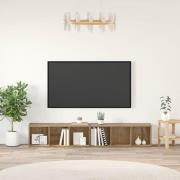 vidaXL TV-bänkset 2 pcs Artisan Ek 37 x 35 x 107cm Konstruerat trä