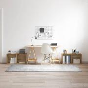 vidaXL TV-bänkset 2 pcs artisan ek 72 x 35 x 36.5 cm Konstruerat trä