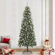 vidaXL Konstgjord julgran Grön 240 cm PVC