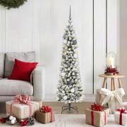 vidaXL Smal julgran with Decorative String Lights Vit 150 cm PVC