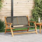 vidaXL Trädgårdsmöbler Grå 122 x 78 x 73cm Massivt akaciaträ