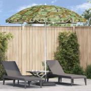 vidaXL Badparasol Grön 263 x 263 x 272 cm Polyester, Metall