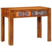 vidaXL Skrivbord med låda med lagring Brun 100 x 50 x 75 cm