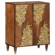 vidaXL Sideboard Brun 60 x 33.5 x 75 cm Massivt Mangoträ