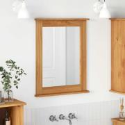 vidaXL Spegel med spegel VIGO honungsbrun 55.5 x 5 x 70 cm Massiv furu