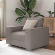 vidaXL Soffa med kudde Taupe 100 x 77 x 82 cm tyg