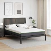 vidaXL Madrass Vit, Grå 140 x 190 cm Skum