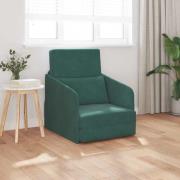 vidaXL Soffsäng Mörkgrön 65 x 80 x 83 cm Sammet