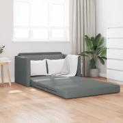 vidaXL Soffsäng Mörkgrå 124 x 71 x 78 cm tyg