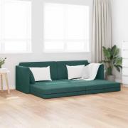 vidaXL Golvbäddsoffa Mörkgrön 213 x 76 x 77 cm Sammet