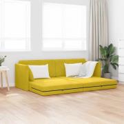 vidaXL Bäddsoffa Gul 213 x 76 x 77 cm Sammet