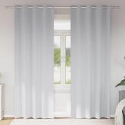 vidaXL Mörkläggningsgardiner med Ringar 2 pcs Ljusgrå 260 x 140 cm