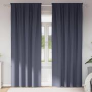 vidaXL Mörkläggningsgardiner med gardiner Antracit Polyester