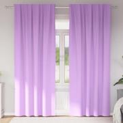 vidaXL Gardiner med gardiner 2 pcs Lila Polyester