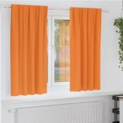 vidaXL Mörkläggningsgardiner med gardiner Orange Polyester