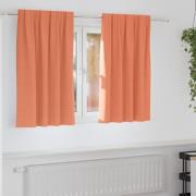 vidaXL Mörkläggningsgardiner med gardiner Terracotta Polyester