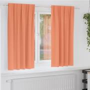 vidaXL Mörkläggningsgardiner med Ringar 2 pcs Terracotta 175 x 140 cm