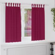 vidaXL Mörkläggningsgardiner med gardiner Vinröd Polyester