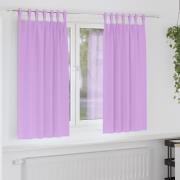 vidaXL Mörkläggningsgardiner med gardiner Lila Polyester