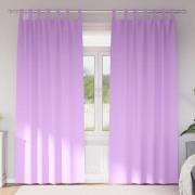 vidaXL Gardiner med gardiner 2 pcs Lila Polyester