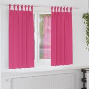 vidaXL Mörkläggningsgardiner med gardiner Ljust Rosa Polyester