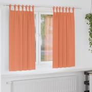 vidaXL Mörkläggningsgardiner med gardiner Terracotta Polyester