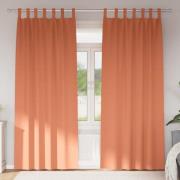 vidaXL Mörkläggningsgardiner med Ringar 2 pcs Terracotta 260 x 140 cm