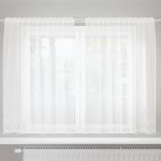 vidaXL Gardiner med gardiner Vit Polyester