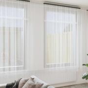 vidaXL Gardiner med gardiner Vit 500x100cm Polyester