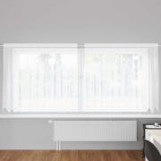 vidaXL Gardiner med gardiner Vit 500x100cm Polyester