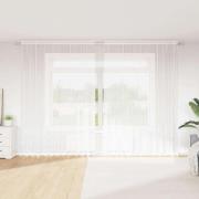 vidaXL Gardiner med gardiner Vit 500x100cm Polyester