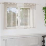 vidaXL Gardiner med gardiner 2 pcs Sand 140x140cm Polyester