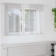 vidaXL Gardiner med gardiner 2 pcs Ljusgrå 140x140cm Polyester