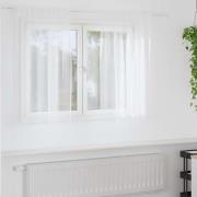 vidaXL Gardiner med gardiner 2 pcs Vit 140x140cm Polyester