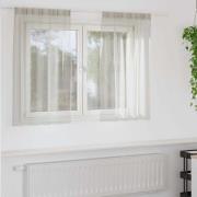 vidaXL Gardiner med gardiner 2 pcs Kräm 140x140cm Polyester
