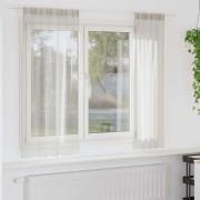 vidaXL Voile Gardin med gardiner 2 pcs Kräm 175 x 140 cm Polyester