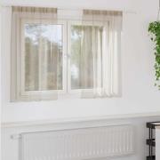 vidaXL Gardiner med gardiner 2 pcs Sand 140x140cm Polyester