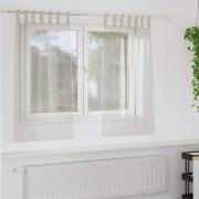 vidaXL Gardiner med gardiner 2 pcs Kräm 140x140cm Polyester